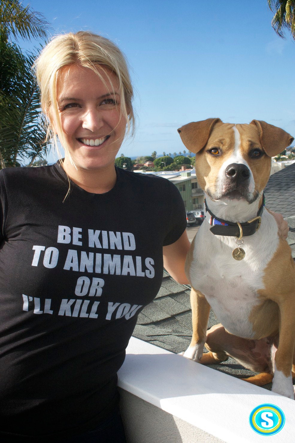 ALL SIZES! As Worn By Doris Day T Shirt / Animal Rights /  Classic Movie- Be Kind To Animals Or I'll Kill You / black tee SALE!