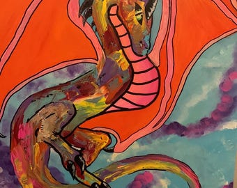 Regnbågsdrakemålning