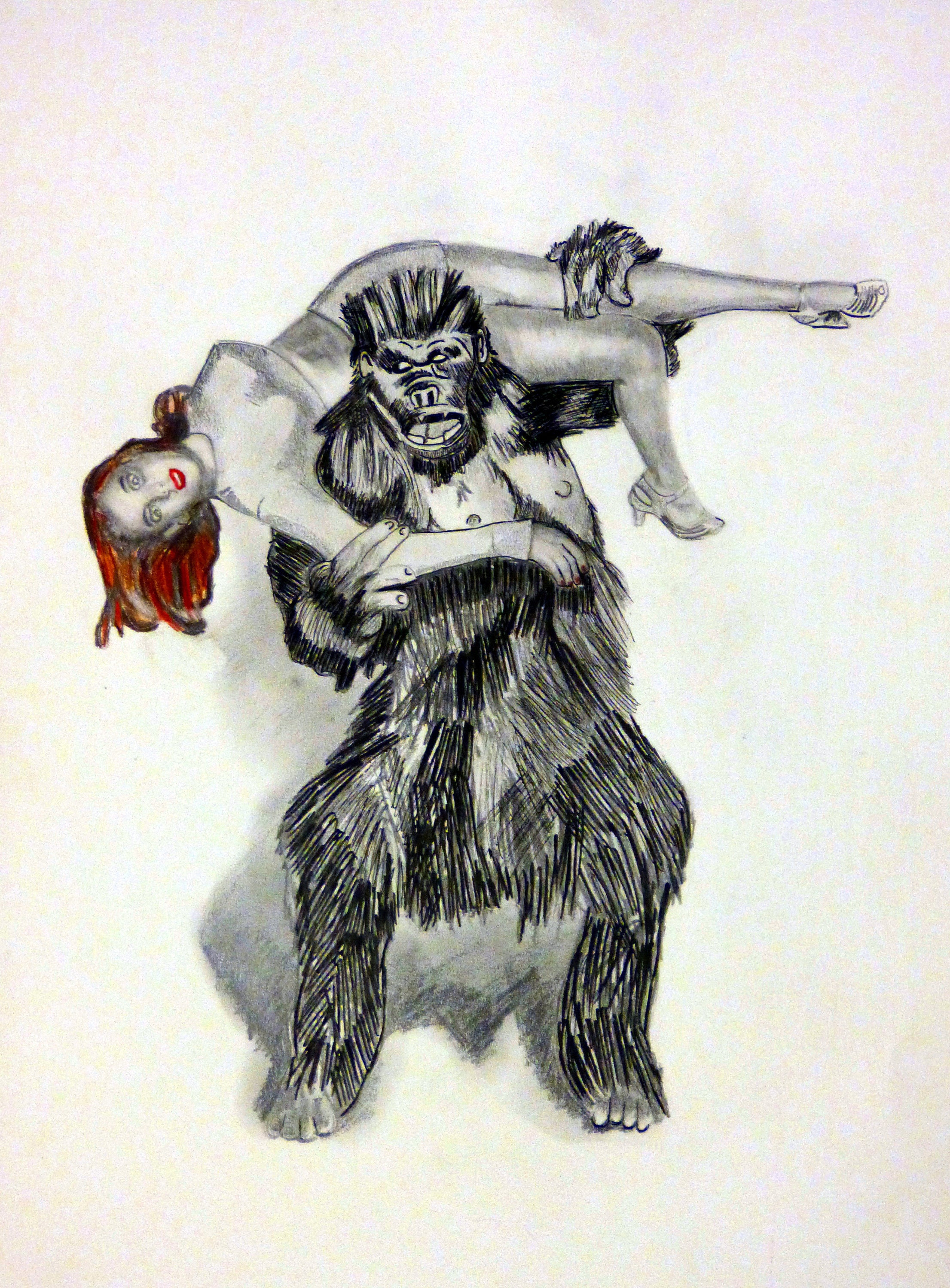 Gefangene Wilde Frau B Film Zeichnung Bleistiftzeichnung Etsy