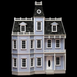 1:12 Wooden Dollhouse KIT, Victorian Mansion, Newport