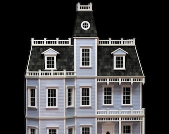 1:12 Wooden Dollhouse KIT, Victorian Mansion, Newport