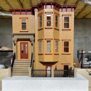 1:12 Wooden Dollhouse KIT, Park Avenue Grand Mansion, Scale One Inch