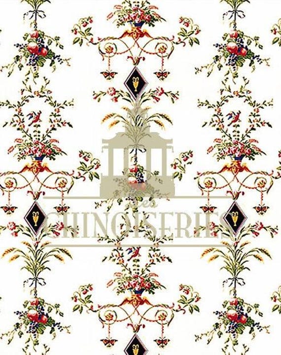 1:12 Dollhouse Miniature FABRIC, Matching Fabric , Arabesque, Scale One Inch