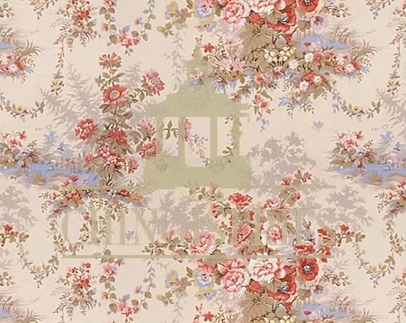 1:12 Dollhouse Miniature WALLPAPER, Eleanor, Scale One Inch