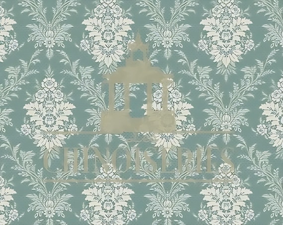 1:12 Dollhouse Miniature WALLPAPER, Lucrative, Scale One Inch