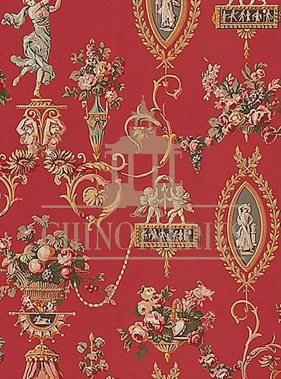 1:12 Dollhouse Miniature FABRIC, Matching Fabric, Roman, Scale One Inch