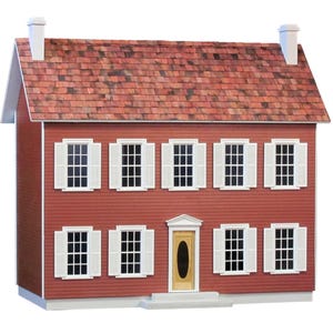 1:12 Wooden Dollhouse Kit, Dollhouse Miniature Fox Hall, Scale One Inch