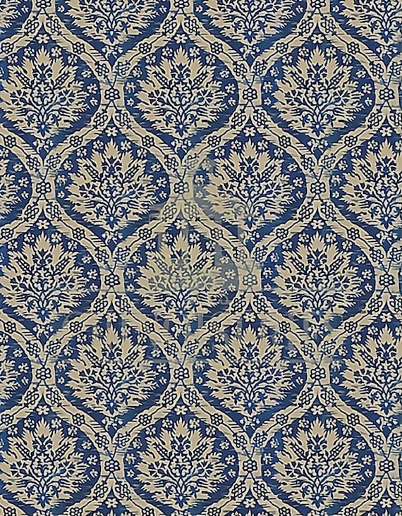 1:12 Dollhouse Miniature FABRIC, Matching Fabric Normandy, Scale One Inch
