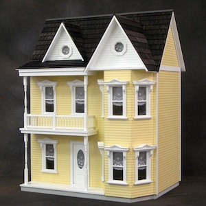 1:12 Princess Charlotte Wooden Dollhouse Kit, One Inch Scale image 3