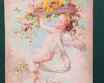 1:12 Miniature Rose Garden Romantic Shabby Chic Rug, "Evangeline", Scale One Inch