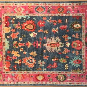 Dollhouse Miniature Area Rug, Razzmatazz, 1:12 scale image 2