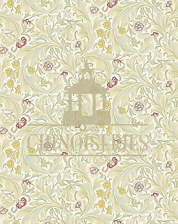 1:12 Dollhouse Miniature WALLPAPER, Claude, Scale One Inch