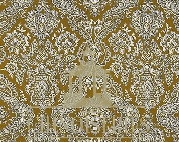 1:12 Dollhouse Miniature WALLPAPER, Morris, Scale One Inch