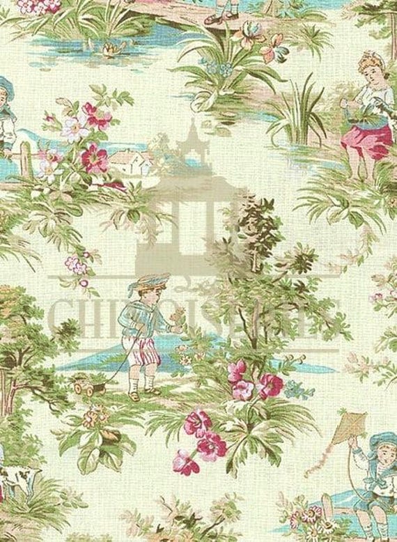 1:12 Dollhouse Miniature FABRIC, Matching Fabric, Peace, Scale One Inch