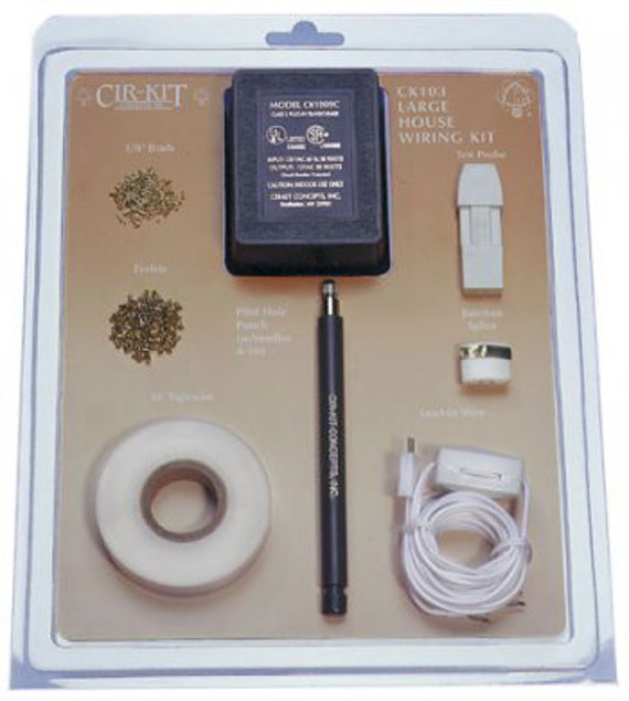 CirKit Large Dollhouse Wiring/Electricity Kit for 10 to 12 Room Dollhouses, FREE USA SHIPPING