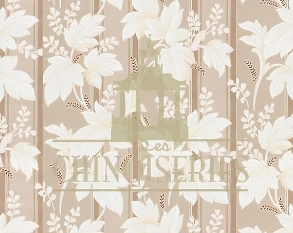 1:12 Dollhouse Miniature WALLPAPER, Lyon, Scale One Inch