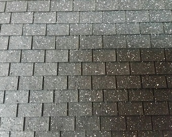 1:24 Scale Dollhouse Miniature “Squarebutt” Asphalt Shingles