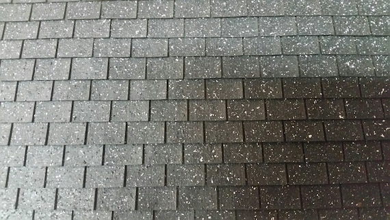 1:12 Scale Dollhouse Miniature “Squarebutt” Asphalt Shingles