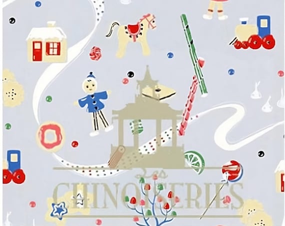 1:12 Dollhouse Miniature WALLPAPER, Toy Box, Scale One Inch