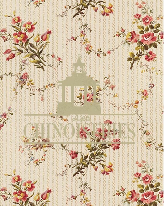 Dollhouse Miniature FABRIC, Matching Fabric, Queen, Scale One Inch