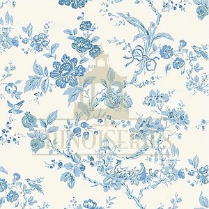 1:12 Dollhouse Miniature FABRIC, Matching Fabric, Isabelle, Scale One Inch