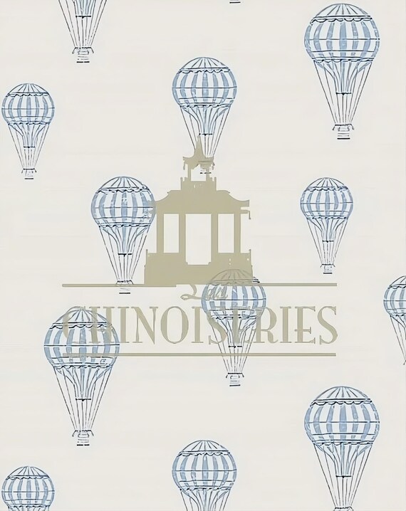 1:12 Dollhouse Miniature WALLPAPER, Up Up and Away, Scale One Inch