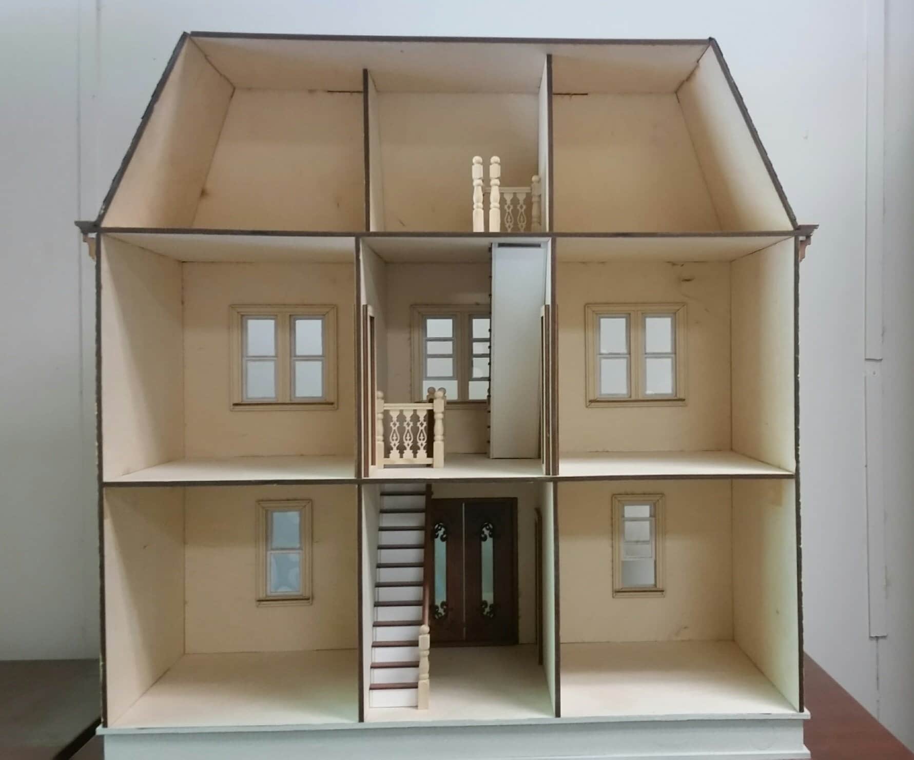 112 Wooden Dollhouse KIT, Vivienne Mansion, One Inch Scale