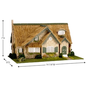 SALE** 1:48 Wooden Dollhouse Dollshouse Kit, English Country Cottage, Quarter Inch Scale