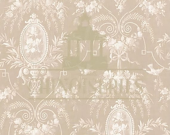 1:12 Dollhouse Miniature WALLPAPER, Melody, Scale One Inch