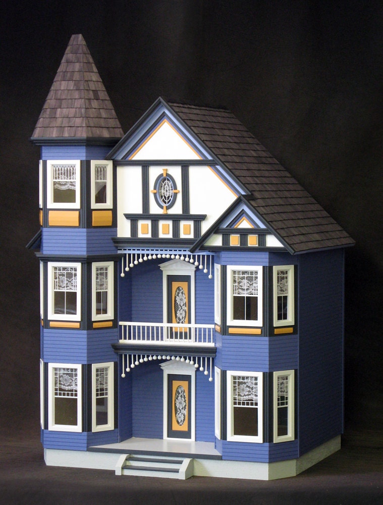 Victorian Painted Lady Porch Grille LT141  wood 1/12 scale dollhouse miniature 