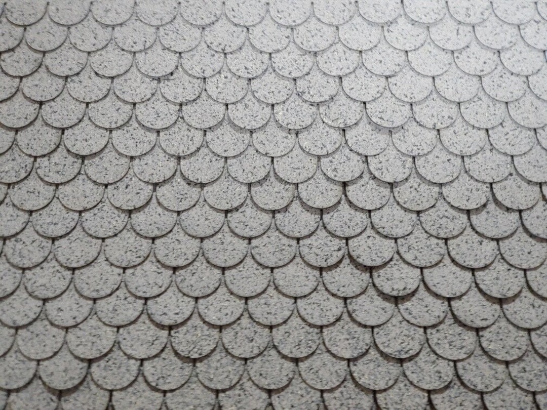 1:12 Scale Dollhouse Miniature “fishscale” Asphalt Shingles - Etsy