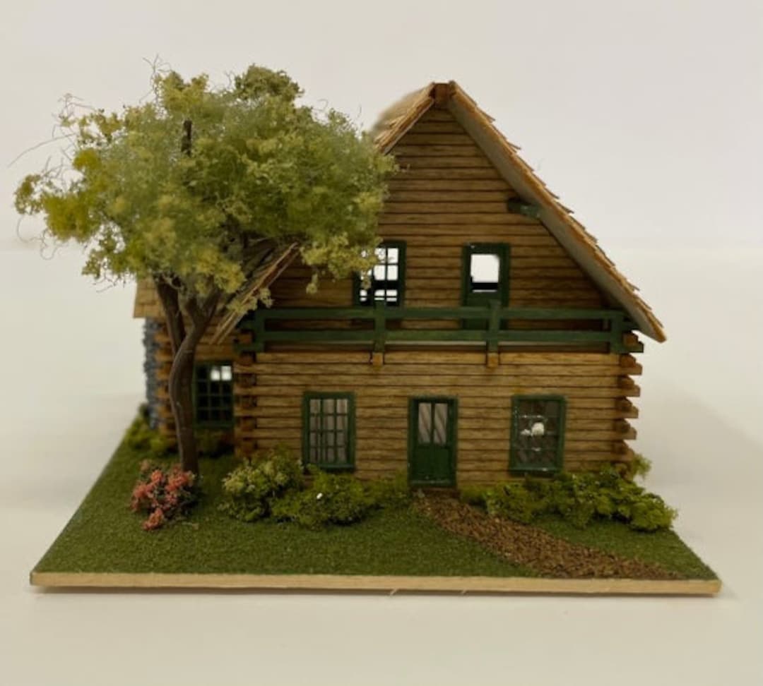 Dollhouse Kit Adirondack Log Cabin Unfinished Dollhouse Kit -  Portugal