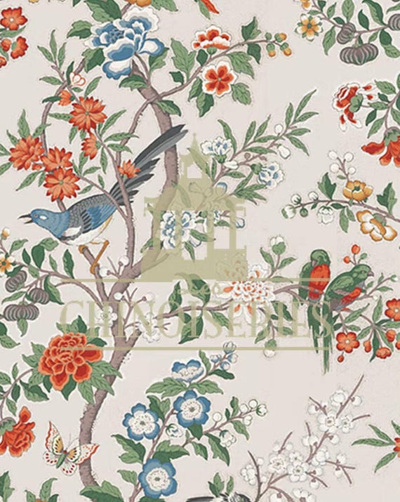 1:12 Dollhouse Miniature FABRIC, Matching Fabric, Bluebird, Scale One Inch