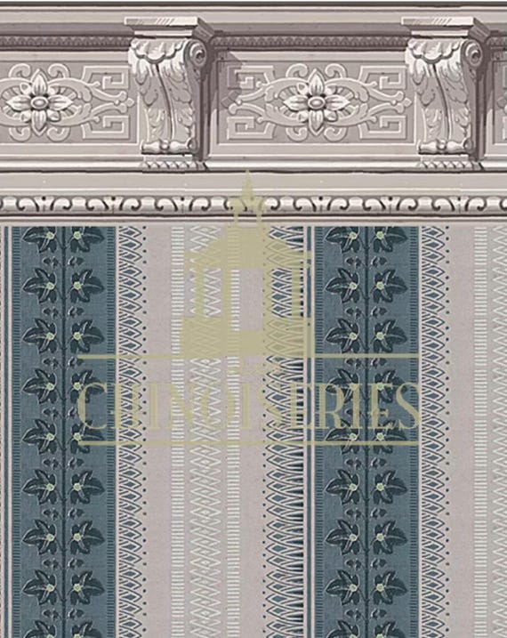1:12 Dollhouse Miniature WALLPAPER, Mulhouse, Scale One Inch