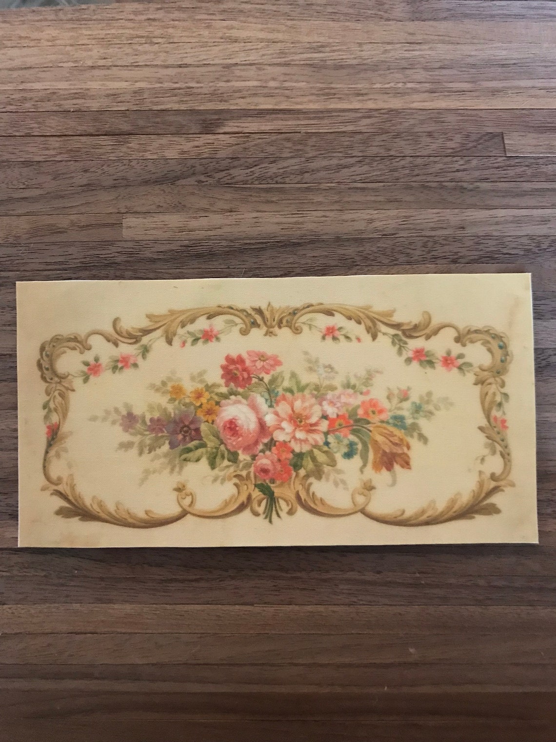 112 Miniature Rose Garden Dollhouse Miniature Aubusson Rug Etsy