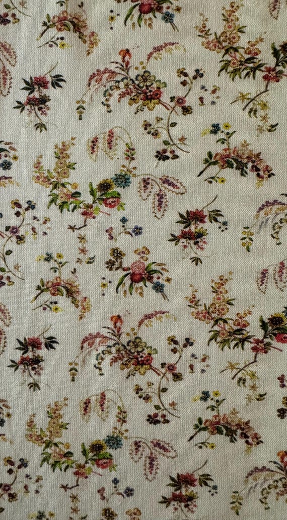 1:12 Dollhouse Miniature FABRIC, Matching Fabric, Scarlett, Scale One Inch