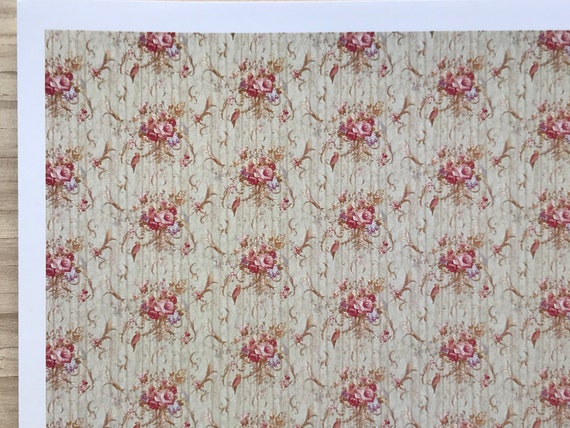 Dollhouse Miniature Wallpaper, Gratis, 1:12 scale