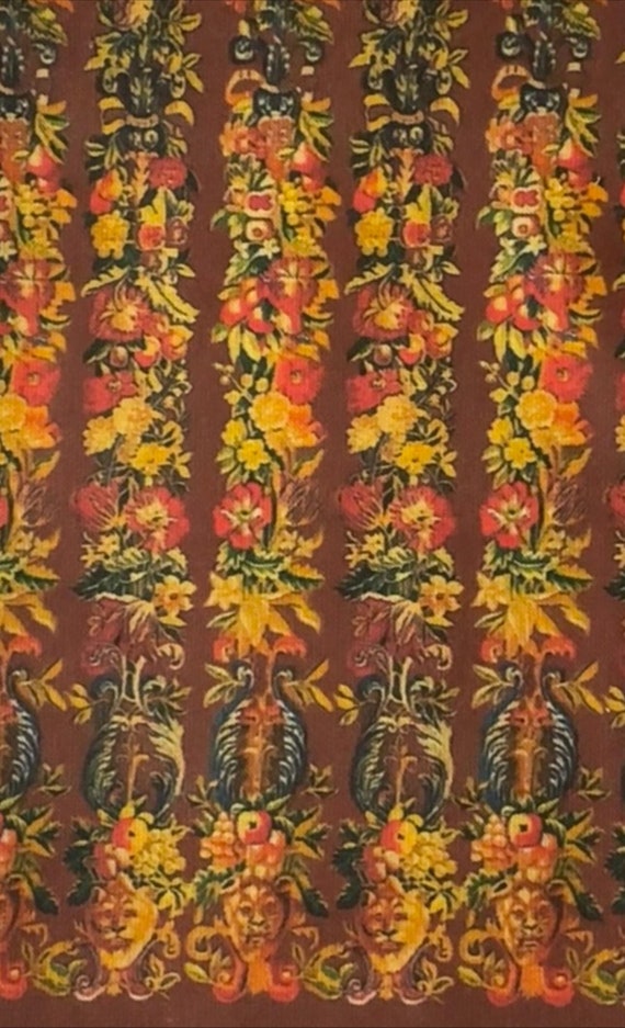 1:12 Dollhouse Miniature FABRIC, Matching Fabric, Rex, Scale One Inch