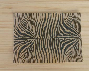 1:12 Dollhouse Miniature Room Size Animal Print Rug, "Zebra Skin", Scale One Inch