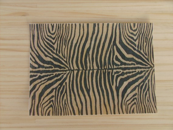 1:12 Dollhouse Miniature Room Size Animal Print Rug, "Zebra Skin", Scale One Inch