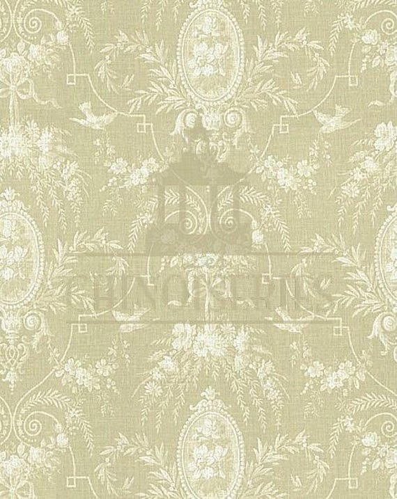 1:12 Dollhouse Miniature WALLPAPER, Concerto, Scale One Inch