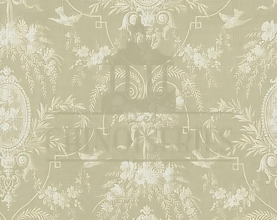 1:12 Dollhouse Miniature WALLPAPER, Concerto, Scale One Inch