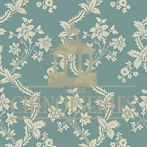 1:12 Dollhouse Miniature FABRIC, Matching Fabric, Grand Trianon, Scale One Inch