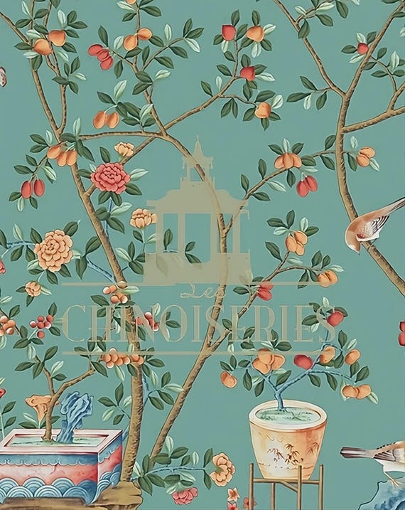 Dollhouse Miniature FABRIC, Matching Fabric, Imperial Garden, 1:12 scale