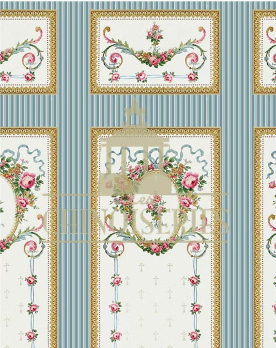 1:12 Dollhouse Miniature FABRIC, Matching Fabric, Belle, Scale One Inch
