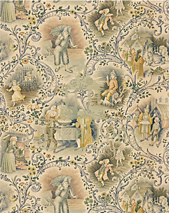 1:12 Dollhouse Miniature FABRIC, Matching Fabric, Brothers Grimm, Scale One Inch