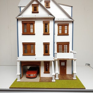 1:24 Dollhouse Miniature Wooden Dollhouse KIT, American Craftsman, Half Scale