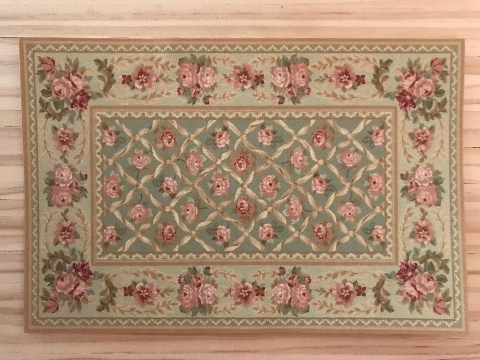 Dollhouse Miniature French Country Room Size Rug, Amelie, 112 Scale Etsy