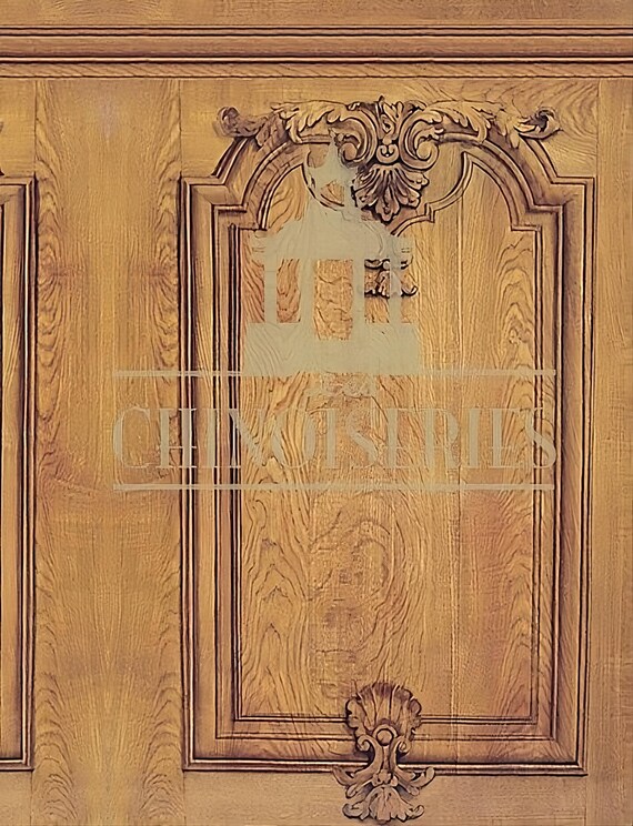 1:12 Dollhouse Miniature WALLPAPER, Boiserie, Scale One Inch