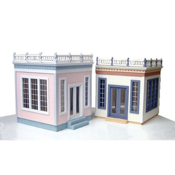 1:12 Conservatory Addition/Wooden Dollhouse Kit, Scale One Inch